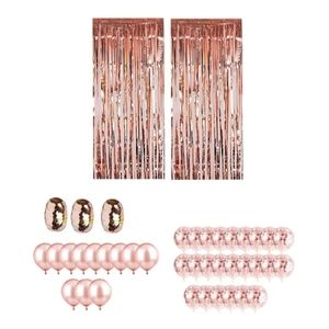 Rose Gold Party Decorations-42 Piece Party Set